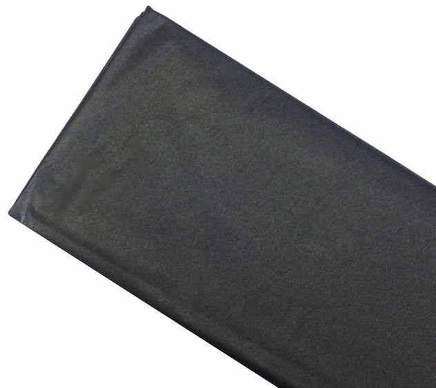 Бумага тишью в листах ЧЕРНАЯ размер 50см*66см