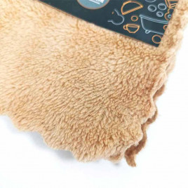 Салфетка из микрофибры PLUSHY бежевая 30*30см 