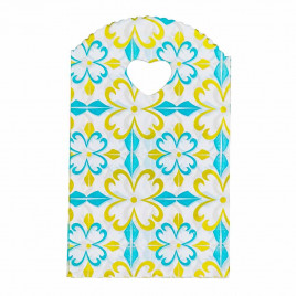 Пакет вырубной ПНД Цветочный орнамент 13*20см 45 мкм 50шт