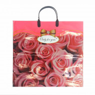 Пакет с пластмассовыми ручками Розы для тебя