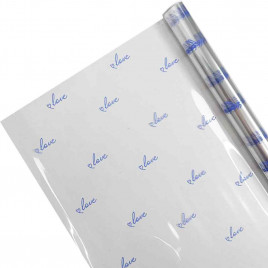 Пленка в рулоне с рисунком Классика love размер 70см*10м