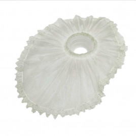 Манжетка для букета овальная молочная размер 33*23см