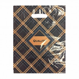 Пакет с вырубной ручкой Клетка ПНД 30*40см 40мкм 50шт