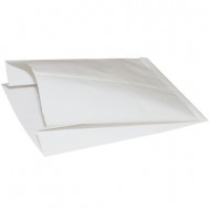  Пакет бумажный белый с ламинацией  размер 28,5*20*8,5 см 40г/м2 (уп. 10шт.)