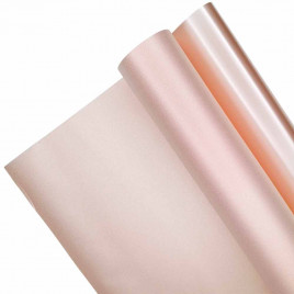 Пленка в рулоне Мерцание розовый пион размер 49см*4,6м 150мкм