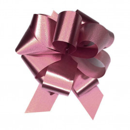 Бант-шар однотонный бордовый размер 30*127мм