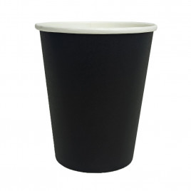 Стакан бумажный черный 250мл 50шт