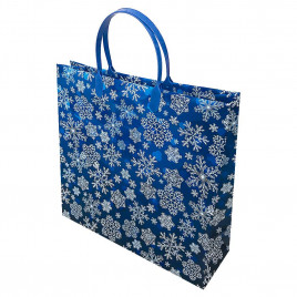 Пакет сумка размер 30*30см Снежинки