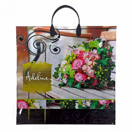 Пакет с пластмассовыми ручками 36*40см Аделин 10шт