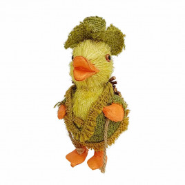 Утенок плетеный соломенный Н-20см