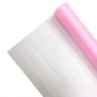 Органза СНЕГ в рулоне светло розовая размер 70см*9м