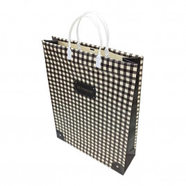Пакет сумка размер 32*40см Коричневая клетка