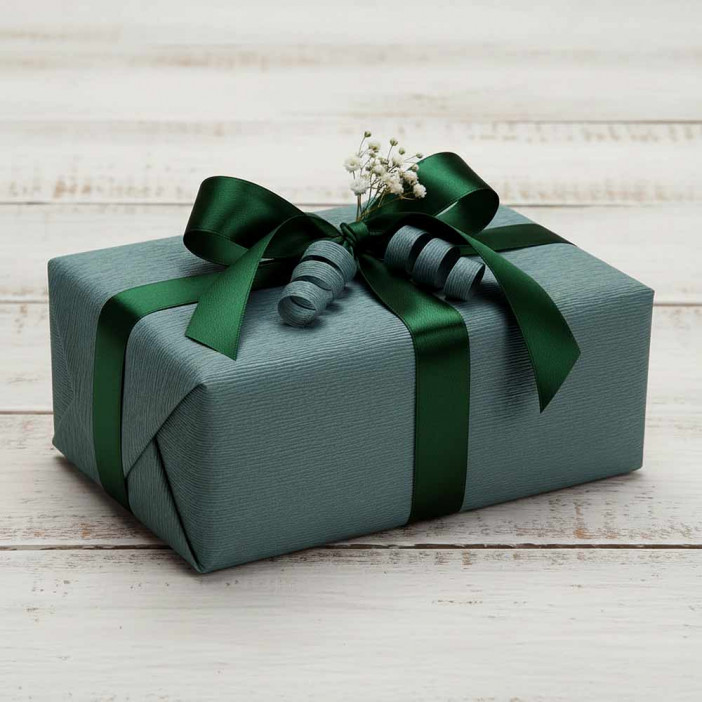 Бумага гофрированная СЕРО-ГОЛУБАЯ 906 140гр 