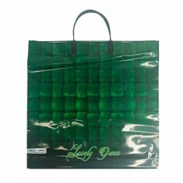 Пакет с пластмассовыми ручками 36*40см Lovely green 10шт