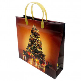 Пакет сумка размер 30*30см Новогодняя ель