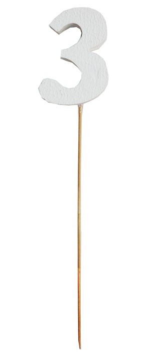 Топпер Цифра пенопласт h-31см