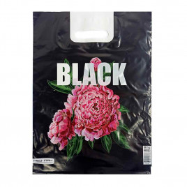 Пакет с вырубной ручкой Пионы 31*40см 60мкм 50шт