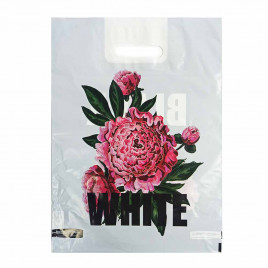 Пакет с вырубной ручкой Пионы 31*40см 60мкм 50шт