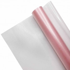 Пленка в рулоне Хрусталь розовая размер 57см*6,5м 120мкр