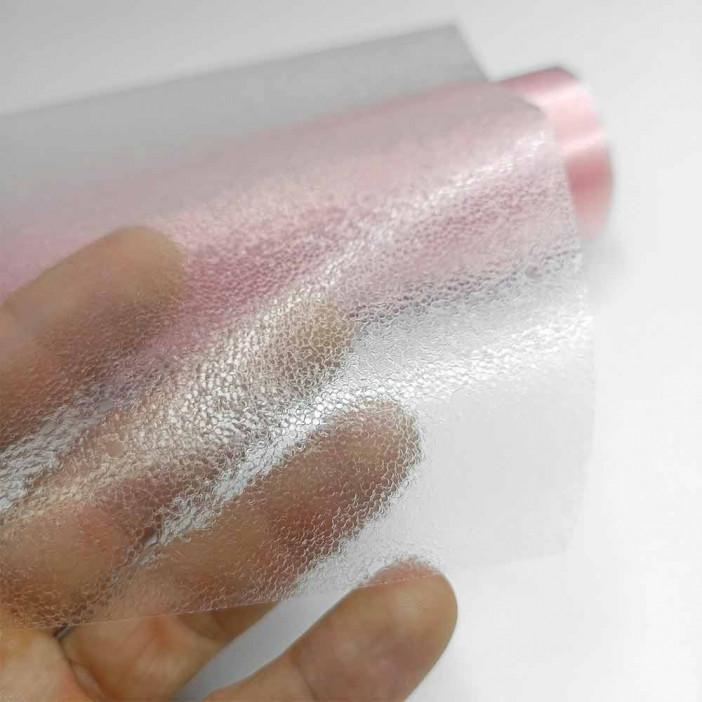 Пленка в рулоне Хрусталь розовая размер 57см*6,5м 120мкр