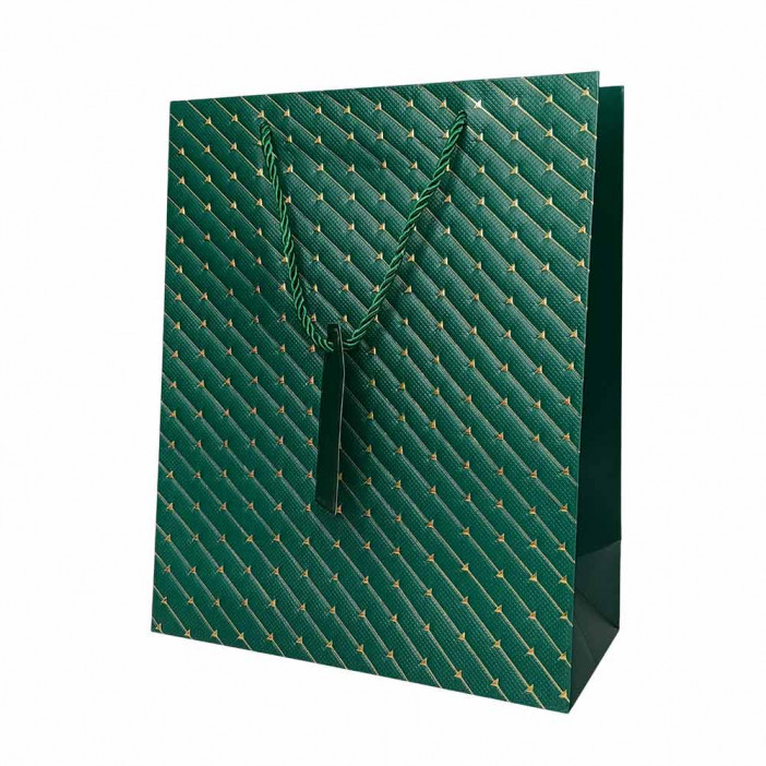 Пакет ЛЮКС Стрелки с золотым тиснением размер 26*32*12см