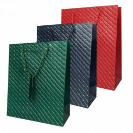 Пакет ЛЮКС Стрелки с золотым тиснением размер 26*32*12см