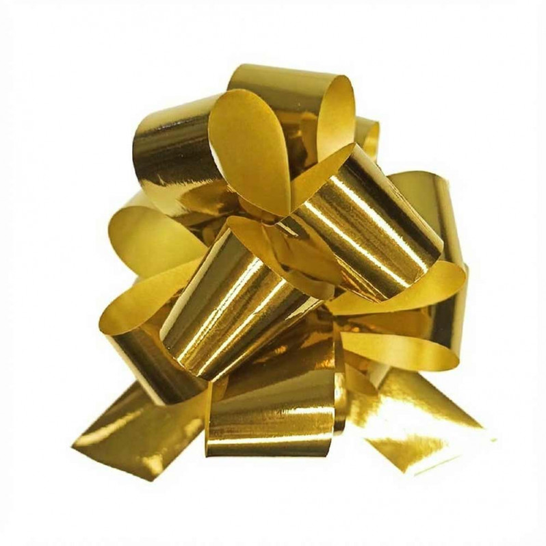 Бант-шар металл золотой размер 50*160мм