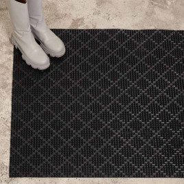 Дорожка щетина на ПВХ основе Ромб 0,9*15м черная