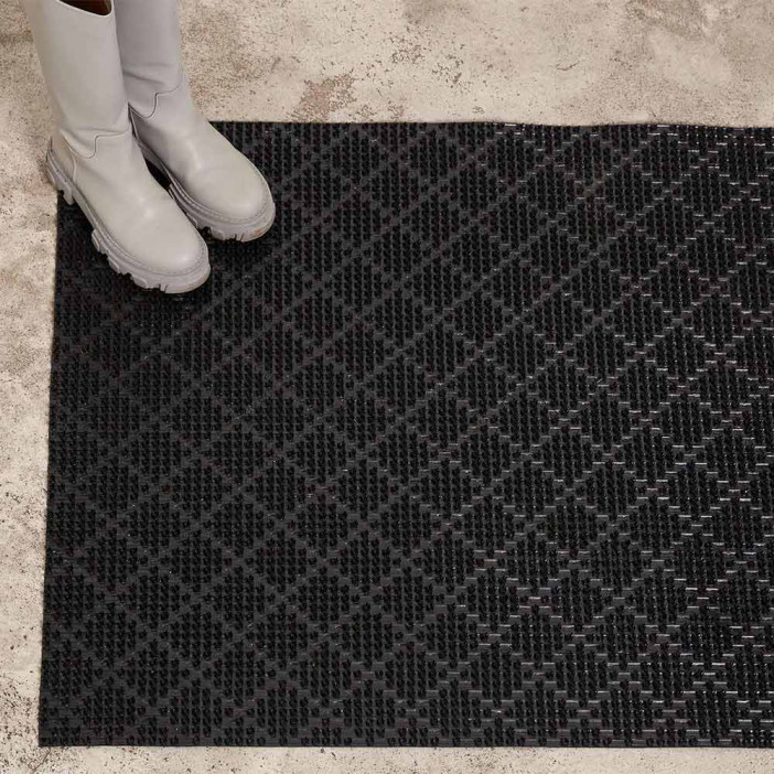 Дорожка щетина на ПВХ основе Ромб 0,9*15м черная