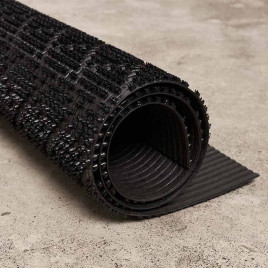 Дорожка щетина на ПВХ основе Ромб 0,9*15м черная