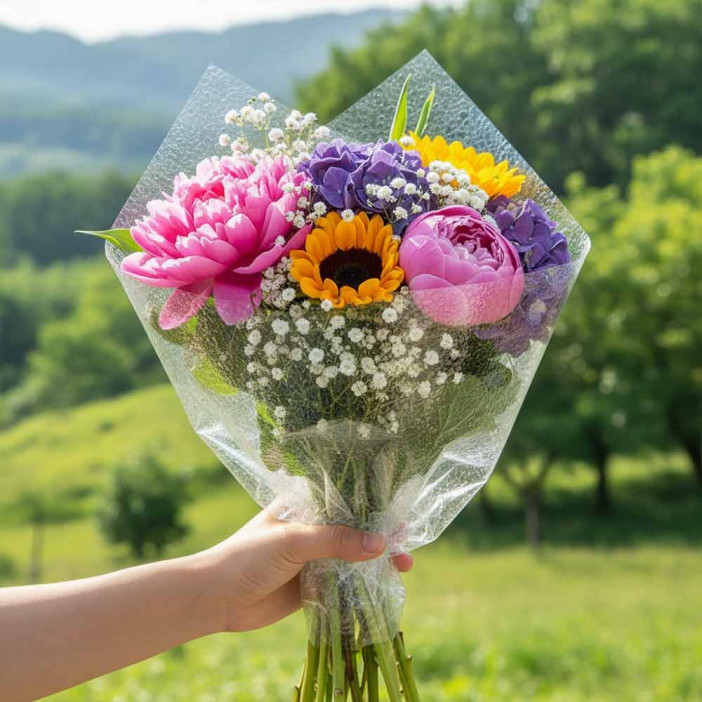 Пленка в рулоне Хрусталь белая размер 57см*6,5м 120мкр