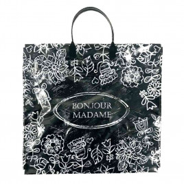 Пакет с пластмассовыми ручками 36*40см Bonjour madame 10шт