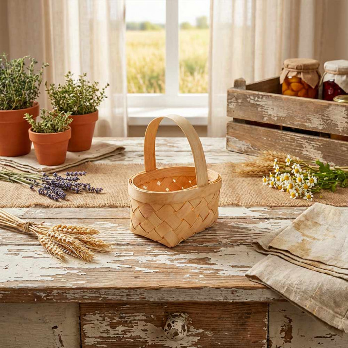 Корзина МИНИ секвойя размер 8,5*6*5/11,5см