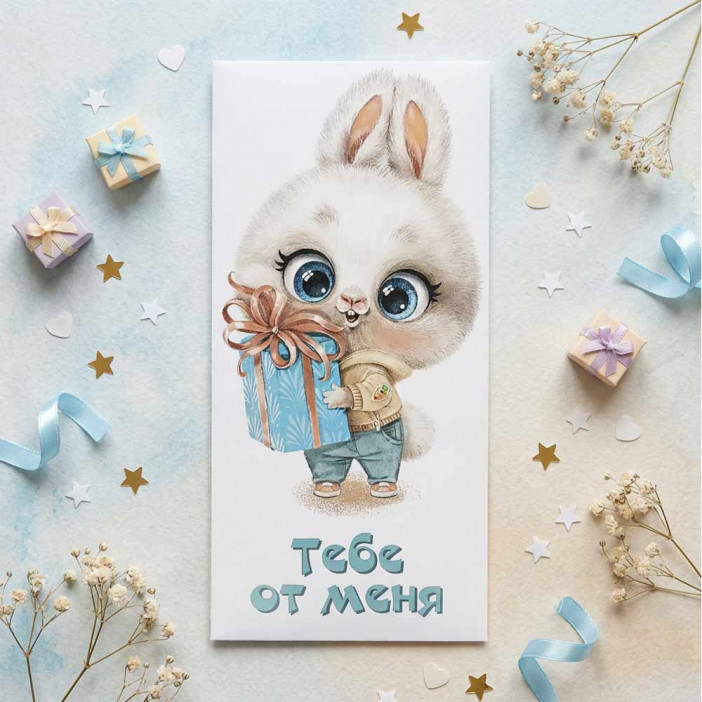 Конверт для денег Тебе от меня 8*16,5см арт 476