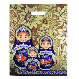 Пакет с вырубной ручкой Русский сувенир 38*47см 60мкм 50шт