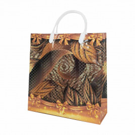 Сумка с пластмассовыми ручками многослойная Сказка 28*29см