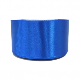 Лента атласная синяя размер 5см*23м