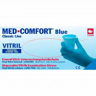 Перчатки витрил Med-Comfort голубые 50 пар S