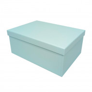 Коробка прямоугольная однотонная голубая в 10-ти размерах