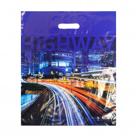 Пакет с вырубной ручкой Магистраль 40*47см 45мкм 50шт