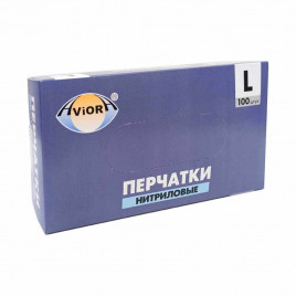 Перчатки нитриловые Aviora сиреневые 50 пар M, L