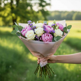 Пленка в рулоне гласс полупрозрачная пудра размер 58см*10м 45мкм