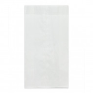 Пакет бумажный белый с ламинацией с плоским дном 40г/м2 17,5*9*2см уп 10шт