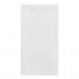 Пакет бумажный белый с ламинацией с плоским дном 40г/м2 17,5*9*2см уп 10шт