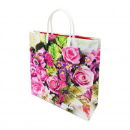 Пакет сумка размер 30*30см Розовые розы