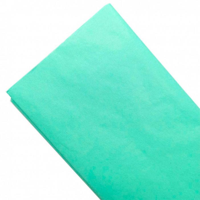 Бумага тишью в листах МЯТНАЯ размер 50см*66см