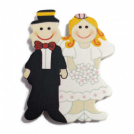 Декор на липучке Молодожены Н-5см