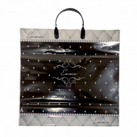 Пакет с пластмассовыми ручками 36*40см Эмма 10шт