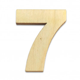 Декор из дерева Цифры 3см