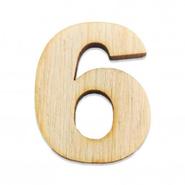 Декор из дерева Цифры 3см